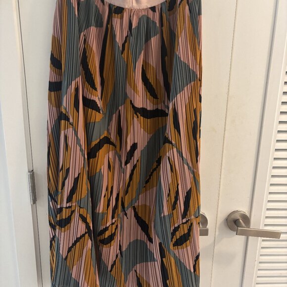 Adrianna Papell Pink Pleat High Waisted Midi Skirt | Never worn | Medium - Picture 6 of 6